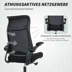 Biuro kėdė ergonomiška su 3D porankiais ir atrama galvai, iki 120 kg, juoda
