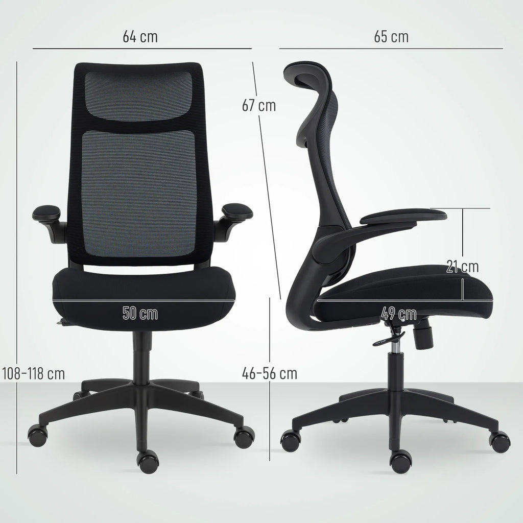 Biuro kėdė ergonomiška su 3D porankiais ir atrama galvai, iki 120 kg, juoda