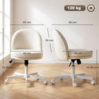 Kėdės matmenų schema: sėdynės plotis 46 cm, apkrova iki 120 kg