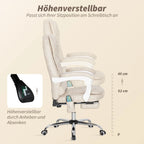 Kėdės aukščio reguliavimo mechanizmo detalė iš šono