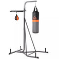 Bokso stovas 2-in-1 su kriauše ir maišu, iki 100 kg, juodas