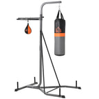 Bokso stovas 2-in-1 su kriauše ir maišu, iki 100 kg, juodas