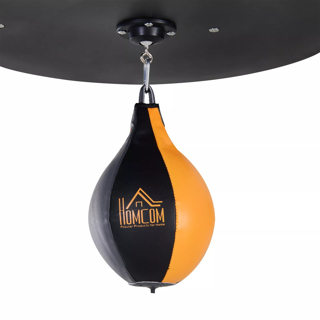 Bokso stovas 2-in-1 su kriauše ir maišu, iki 100 kg, juodas