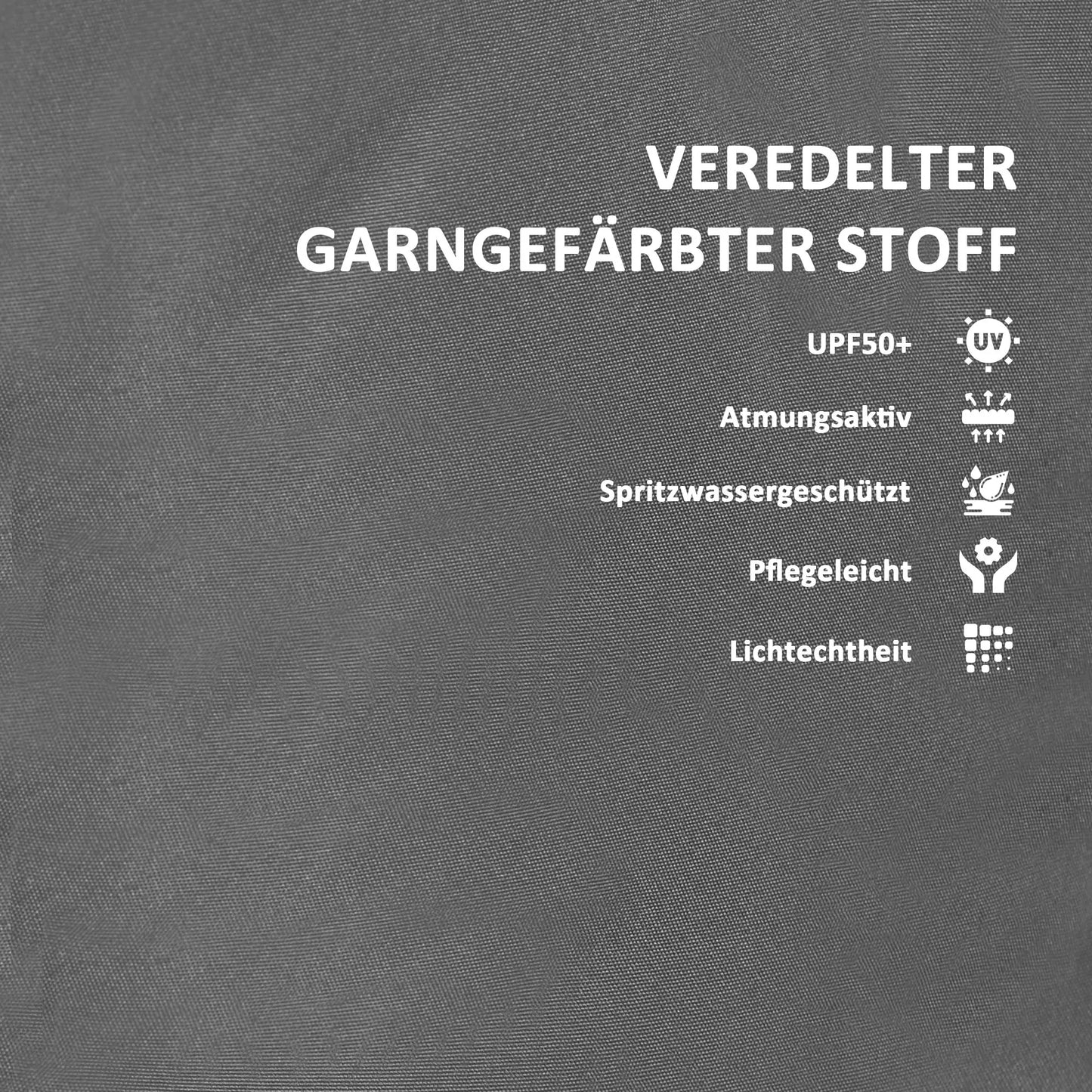 Sėdima pagalvėlė 120 x 47 x 9,5 cm atspari vandeniui, kėdės pagalvėlė su raišteliais, galvos atrama, UPF50+ Tamsiai pilka