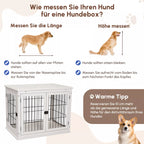 Infografika, kaip teisingai išmatuoti šunį prieš renkantis transporto dėžę
