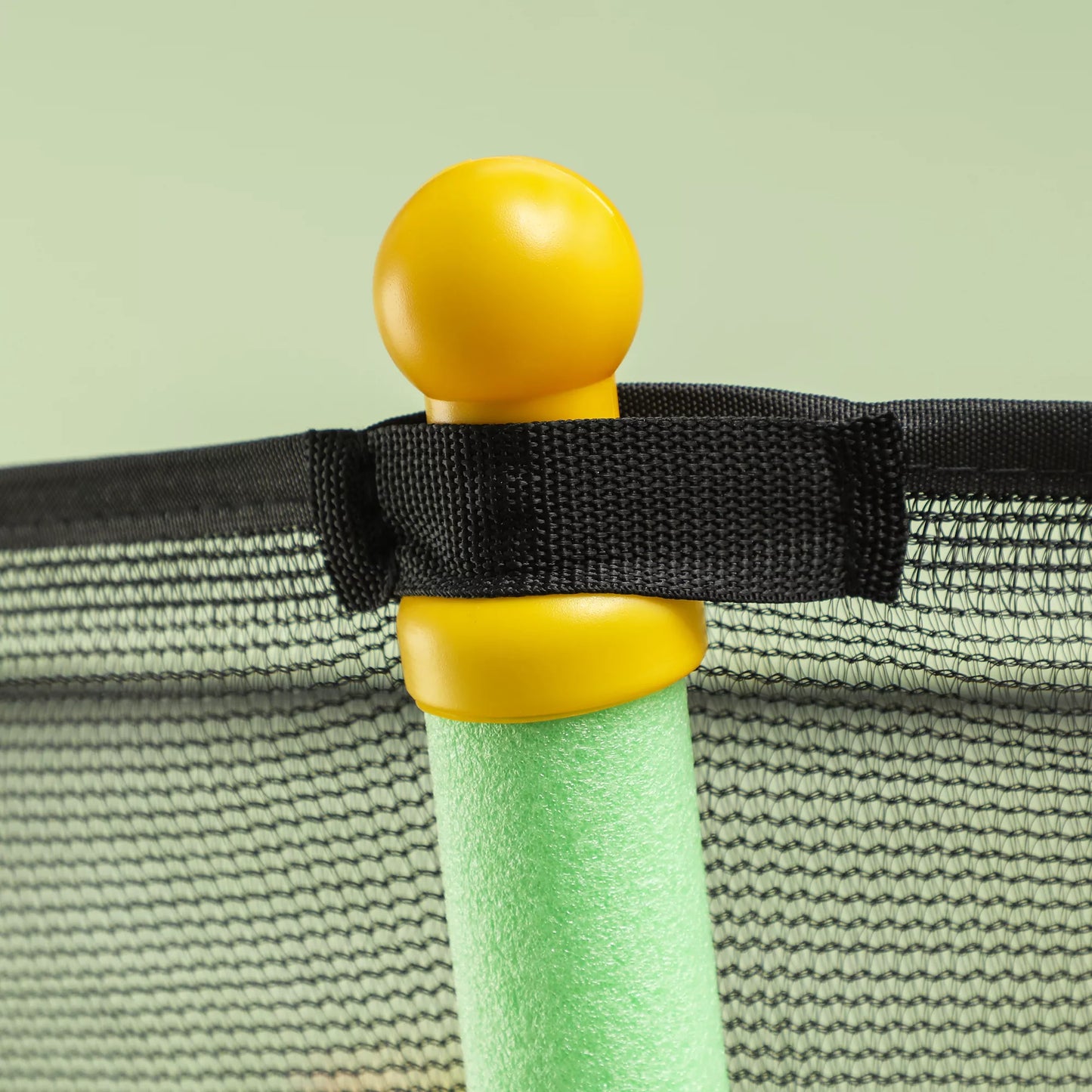 Batutas vaikams, Ø163,5 cm, su saugos tinklu, paminkštintas, plieninis, atlaikantis iki 50 kg