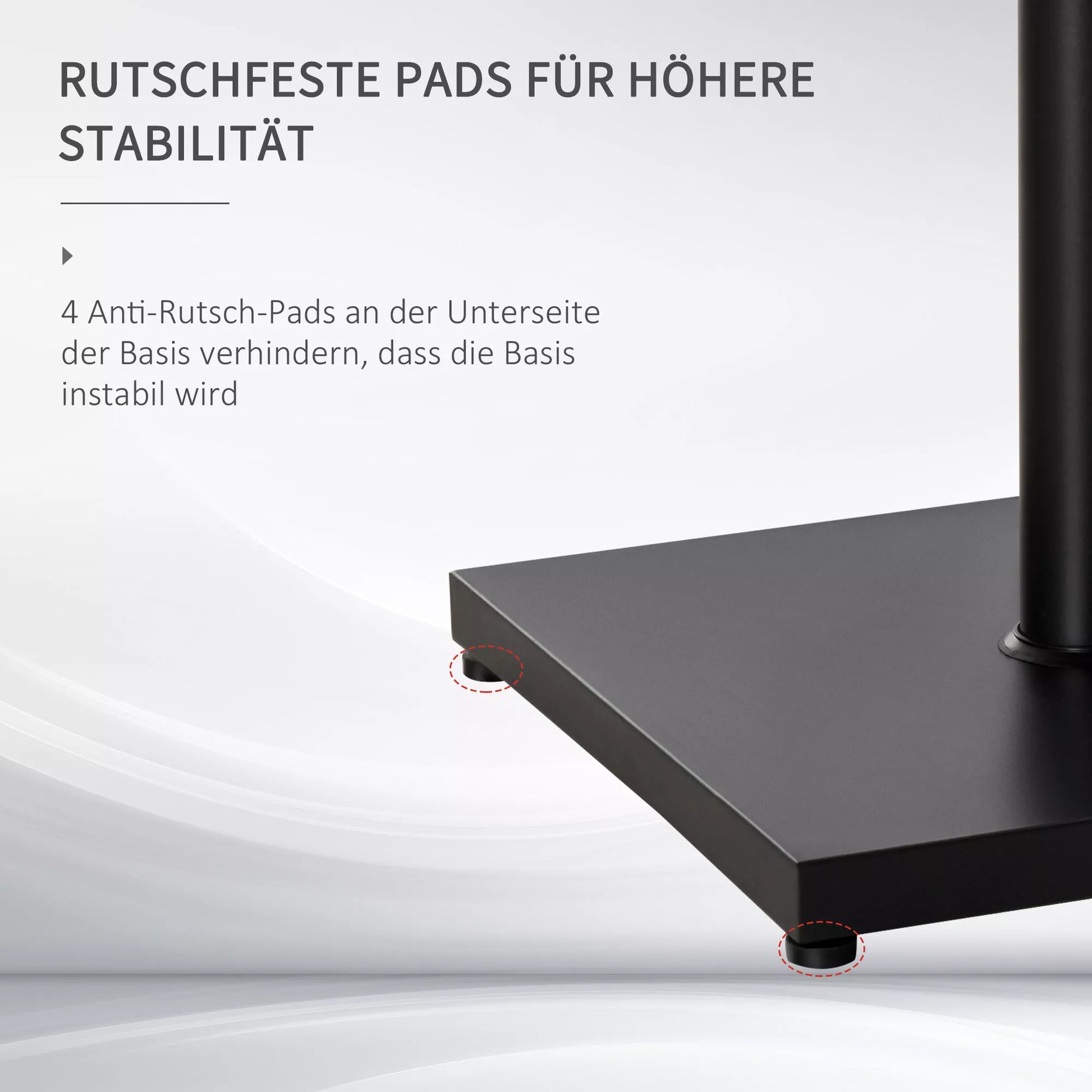 Skėčių stovas, skėčių laikiklis, skėčių pagrindas, skirtas Ø35 mm, Ø38 mm, Ø48 mm, metalas, juodas, 45 x 45 x 39 cm