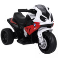 Elektrinis motociklas vaikams BMW S1000RR 6V elektrinis motociklas su žibintais, vaikų motociklas su muzika 2,5 km/h motociklas vaikams nuo 18 iki 36 mėnesių, raudonas