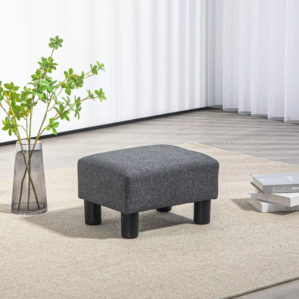 Pufas kojoms 40x30x24 cm, tamsiai pilkas