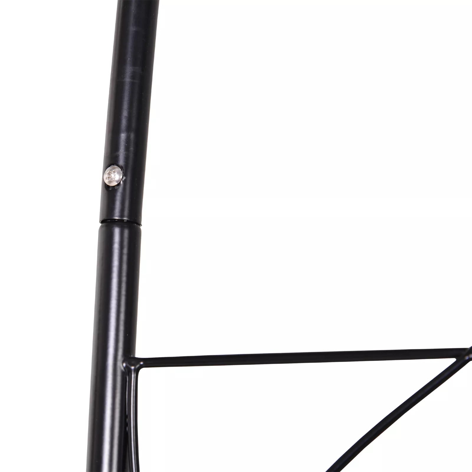 Metalinė rožių arka, atrama vijoklinėms augalams, sodo arka su smaigaliu, metalinė konstrukcija, vartų arka, vijoklinė arka rožėms, vijoklinės grotelės, rožių atrama sodui, 114 x 30 x 230 cm, juoda