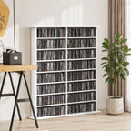 CD lentyna, 12 reguliuojamų lentynėlių, 16 skyrių, 720 CD, balta