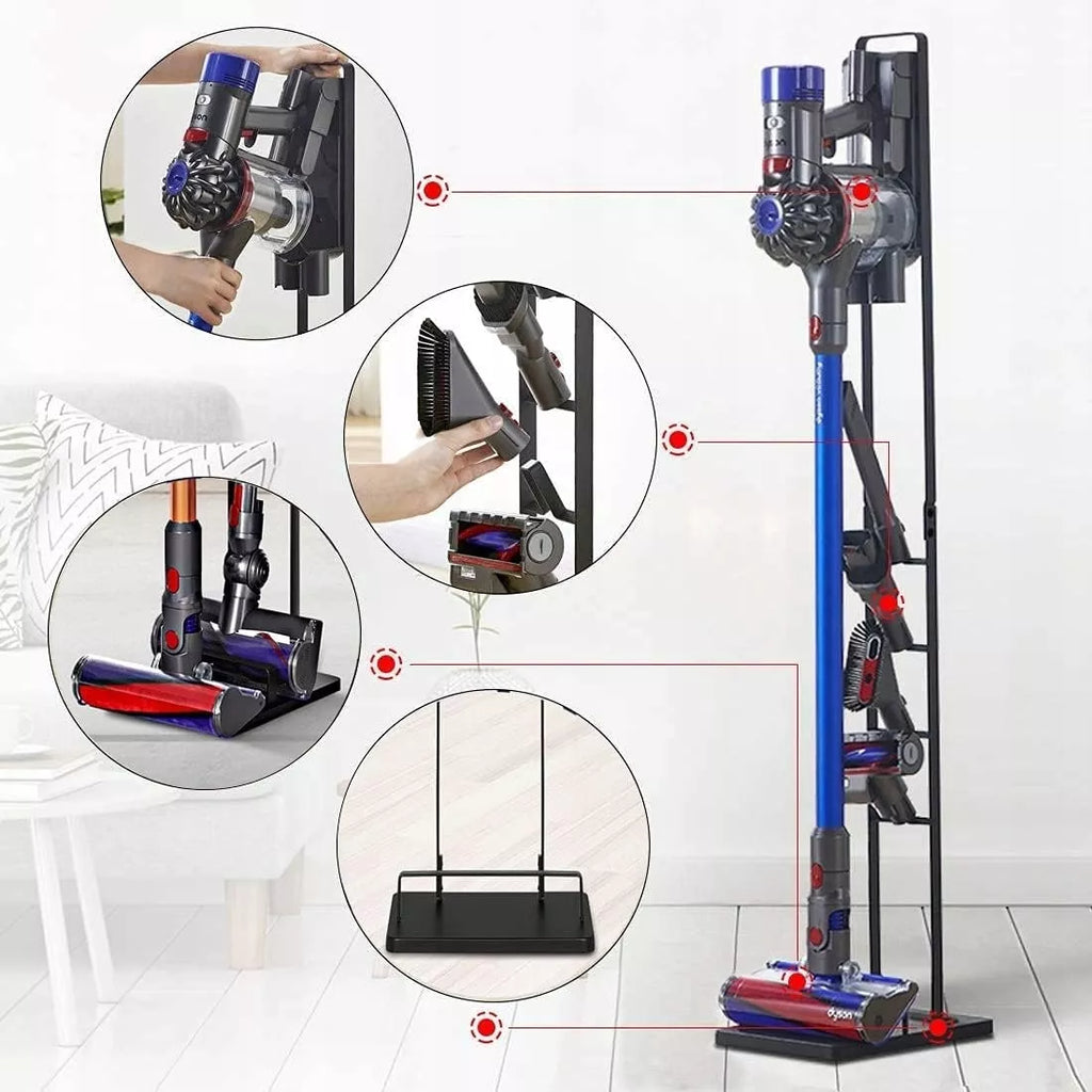 Stovas Dyson stovas dulkių siurbliui V7 V8 V10 V11 V12 V15 Gen5 – laikiklis su priedų laikikliais dulkių siurbliui V7 V8 V10 V11 V12 V15 Gen5 – laikiklis su priedų laikikliais