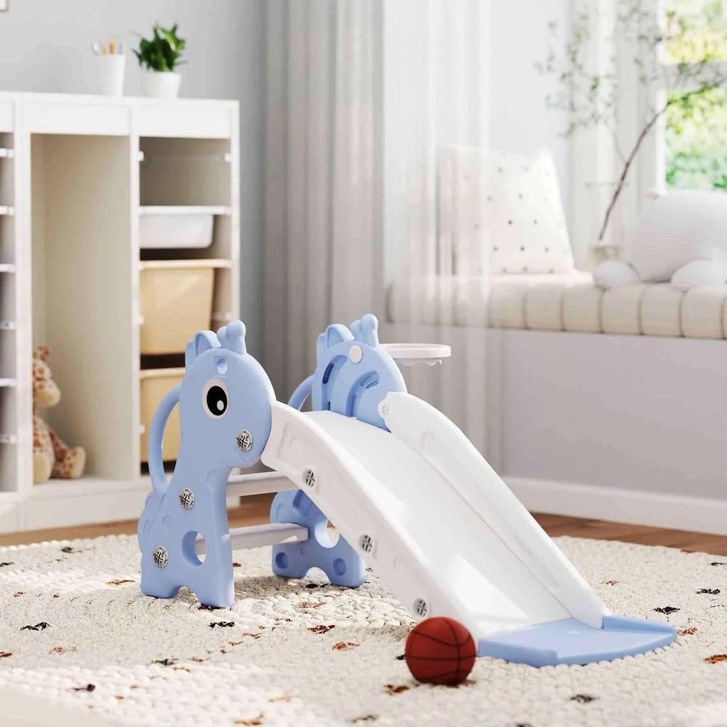 Čiuožykla vaikams Dolu 3-in-1, 1–3 metų vaikams, mėlyna