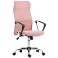Ergonominė biuro kėdė su tinkleliu reguliuojamo aukščio rožinė
