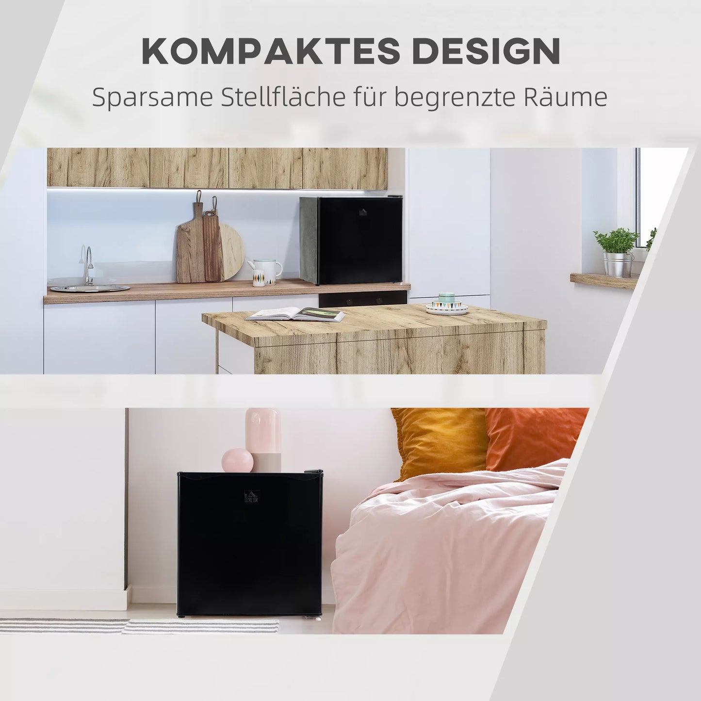 Mini šaldiklis 35 L Šaldymo dėžė elektrinė laisvai pastatoma 45 W Mini šaldiklis 41dB -14 iki -24℃ 5 pakopų temperatūros reguliavimas 47 x 44,2 x 48,8 cm Juoda