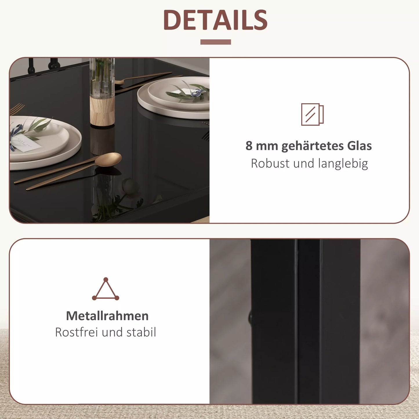 Valgomojo komplektas Valgomojo stalas su 2 kėdėmis Taupantis vietą valgomojo komplektas Sėdimoji grupė Juoda