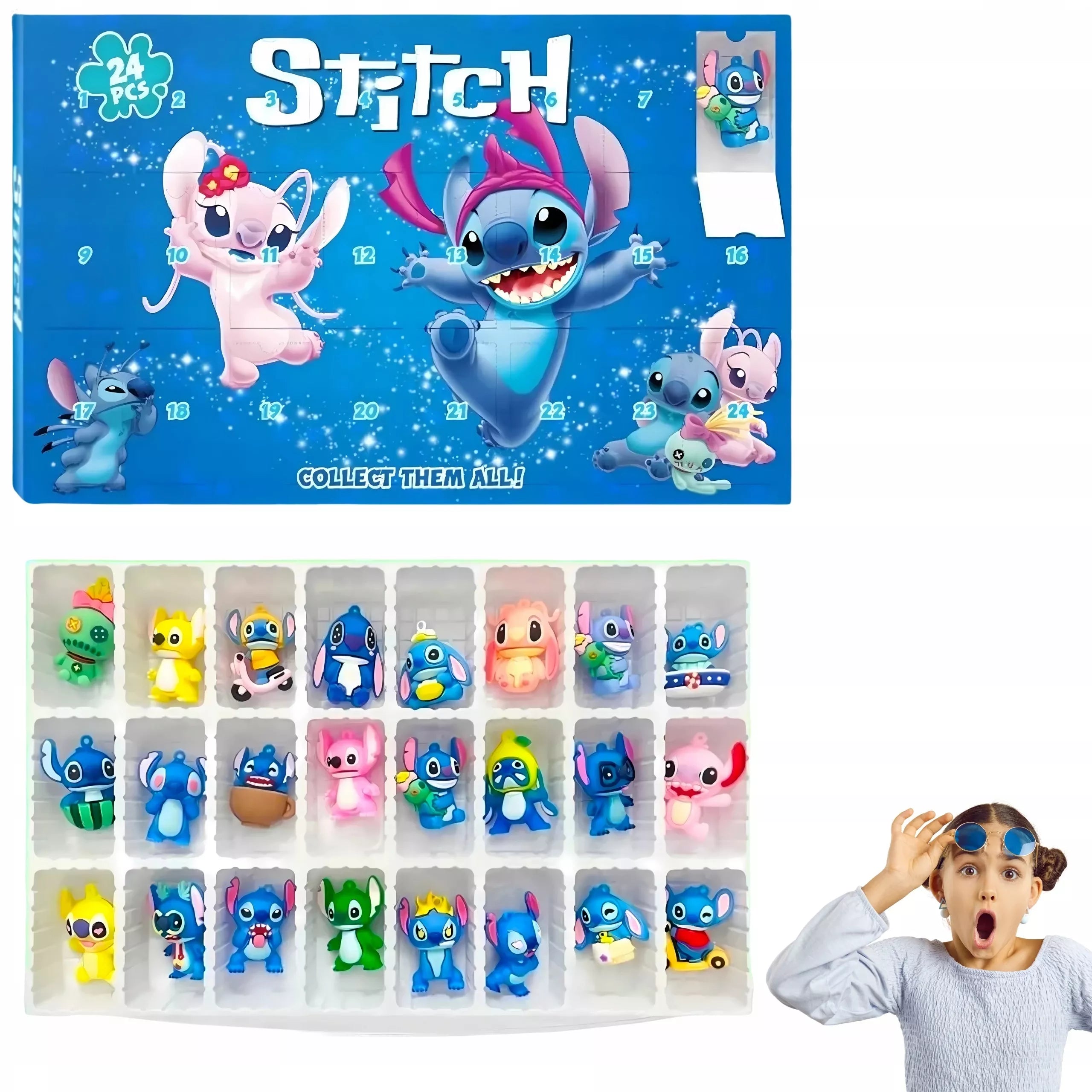 Lilo & Stitch figūrėlių advento kalendorius