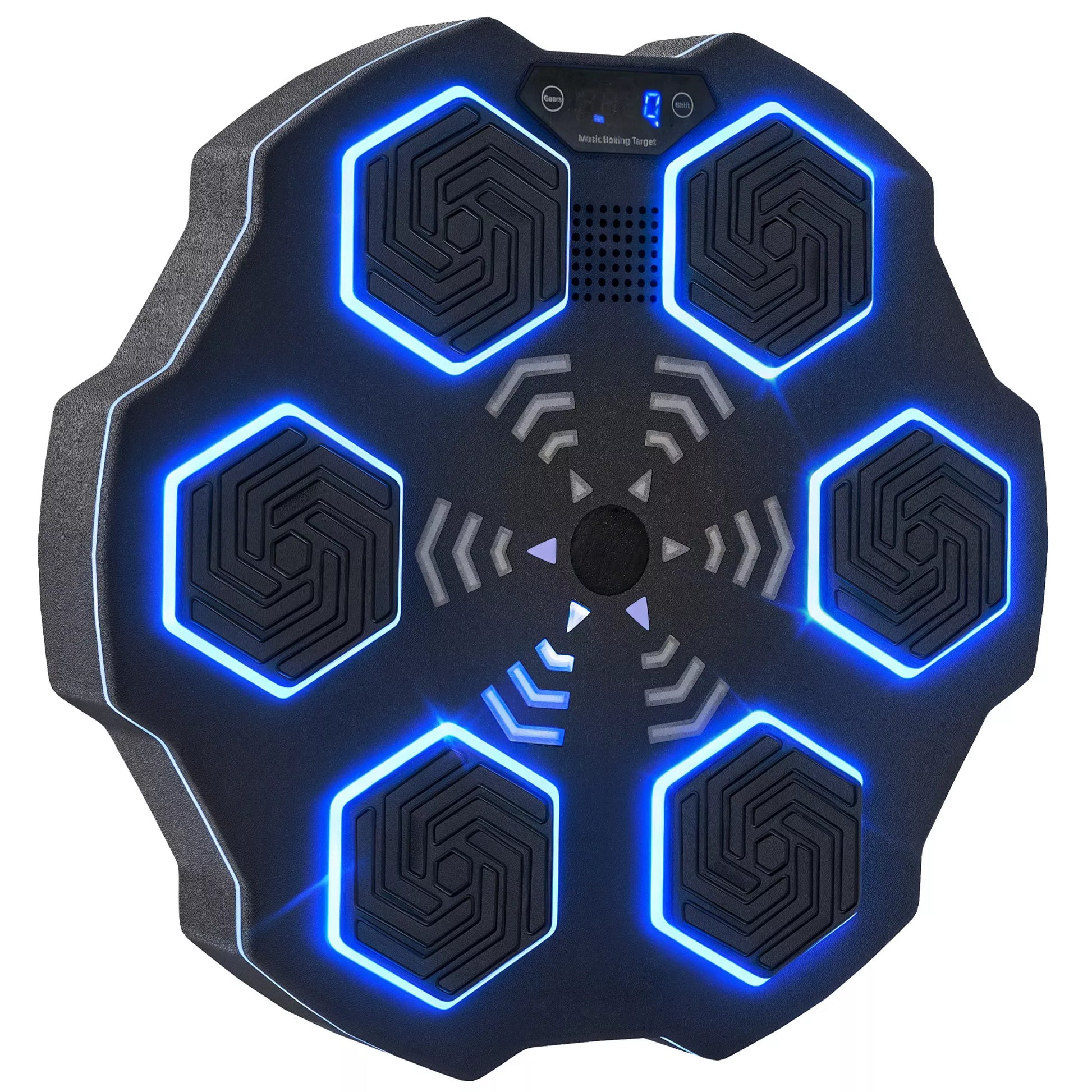 Muzikos grotuvas su Bluetooth, tvirtinamas prie sienos, 9 greičiai ir režimai, LED apšvietimas, juodas