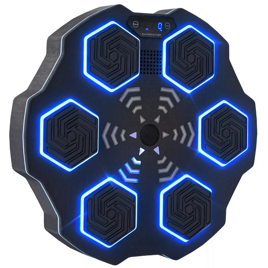 Muzikos grotuvas su Bluetooth, tvirtinamas prie sienos, 9 greičiai ir režimai, LED apšvietimas, juodas