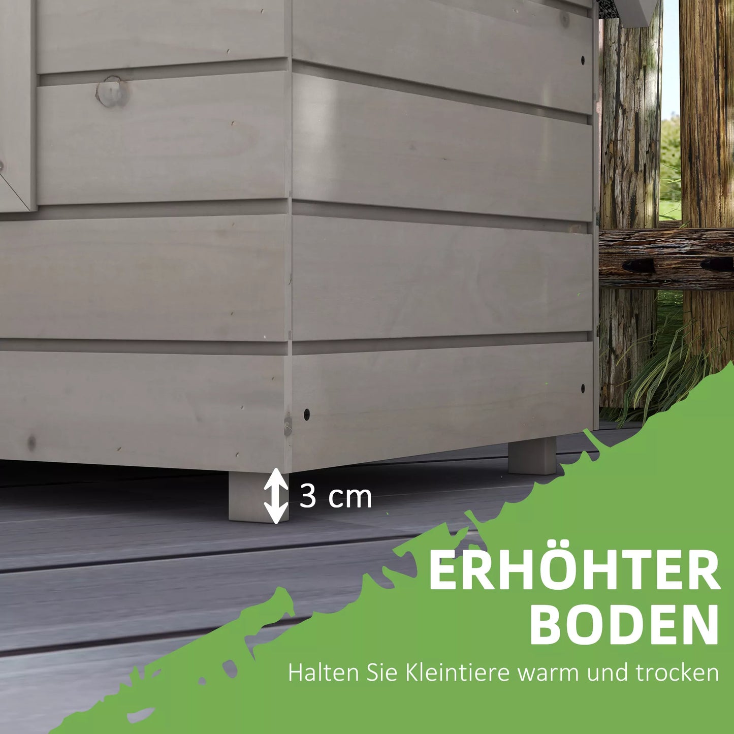 Medinis kačių namelis, atsparus vandeniui, su asbestiniu stogu, atverčiamu dangčiu, langu, atsparus žiemai, apsauginis namelis, kačių urvas, lauko kačių dėžė sodui, balkonui, laukui, 87 x 52 x 44 cm, pilkos spalvos