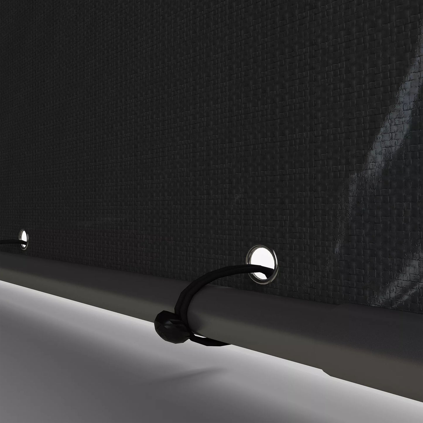 Sodo namelis, tentinis garažas, didelės durys, nerūdijančio plieno rėmas, 160x218x172 cm, tamsiai pilkas