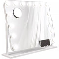 LED kosmetinis veidrodis, 3 apšvietimo režimai, reguliuojamas apšvietimas, jutiklinis valdymas, USB, 62,5 x 49,5 cm, baltas