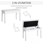 Schema su 2-in-1 funkcija: suoliukas ir daiktadėžė
