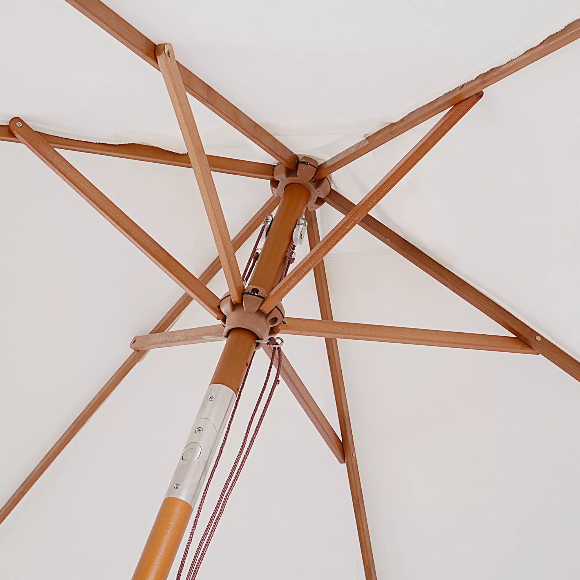 Skėtis nuo saulės 200 x 150 x 235 cm Sulankstomas sodo skėtis, reguliuojamas 3 pakopomis, stačiakampis, atsparus vandeniui ir UV spinduliams, skirtas paplūdimiui, balkonui, terasai, sodui, kreminės baltos spalvos.