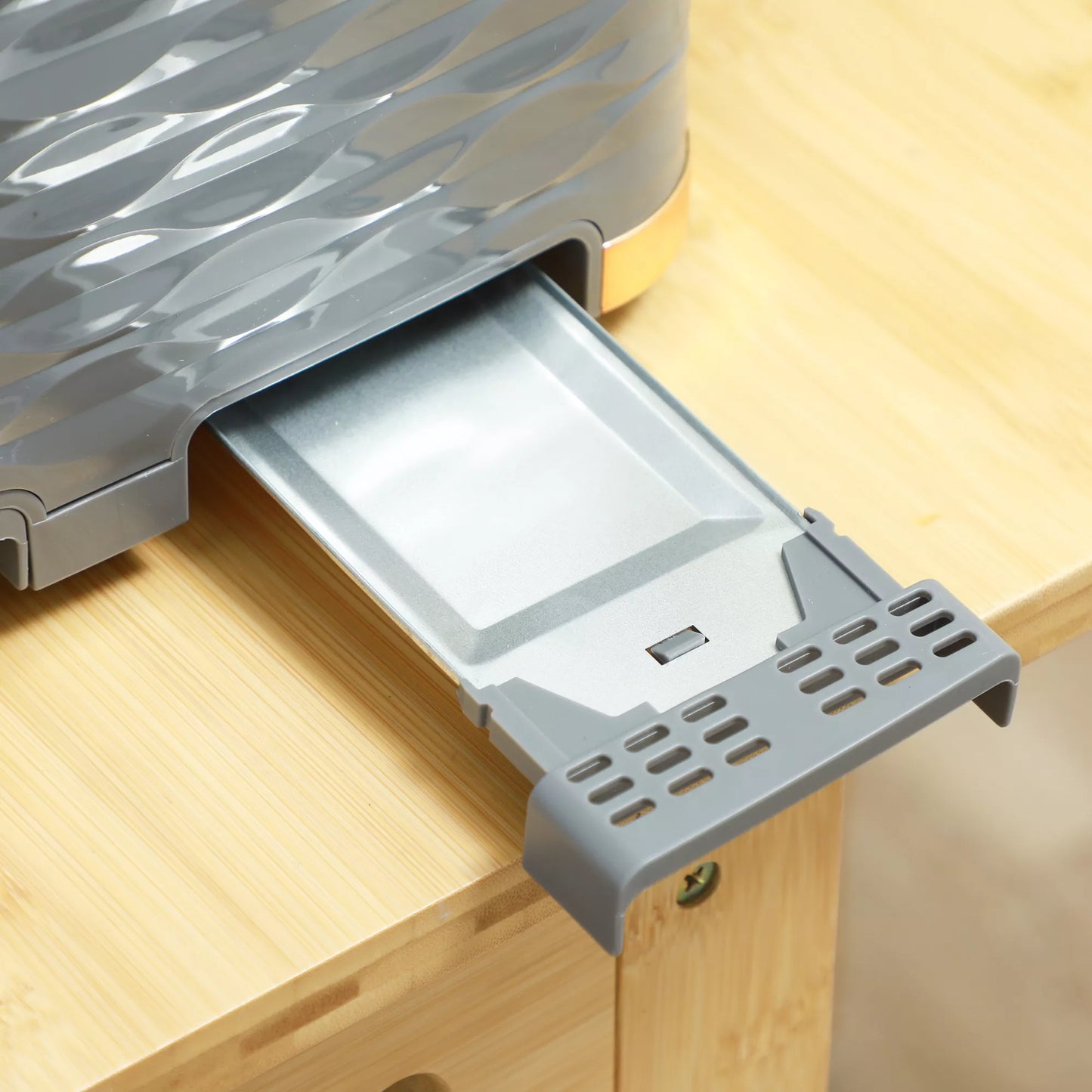 2-in-1 skrudintuvo ir virdulio rinkinys, 7 skrudinimo lygiai, atitirpinimo ir pašildymo funkcija, pilkos spalvos