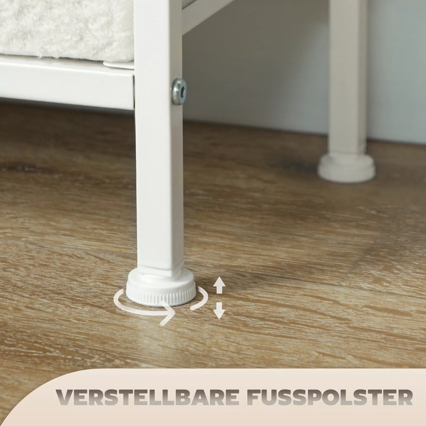 Medinė komoda, 9 stalčiai, plieninis rėmas, elegantiška, universali, balta