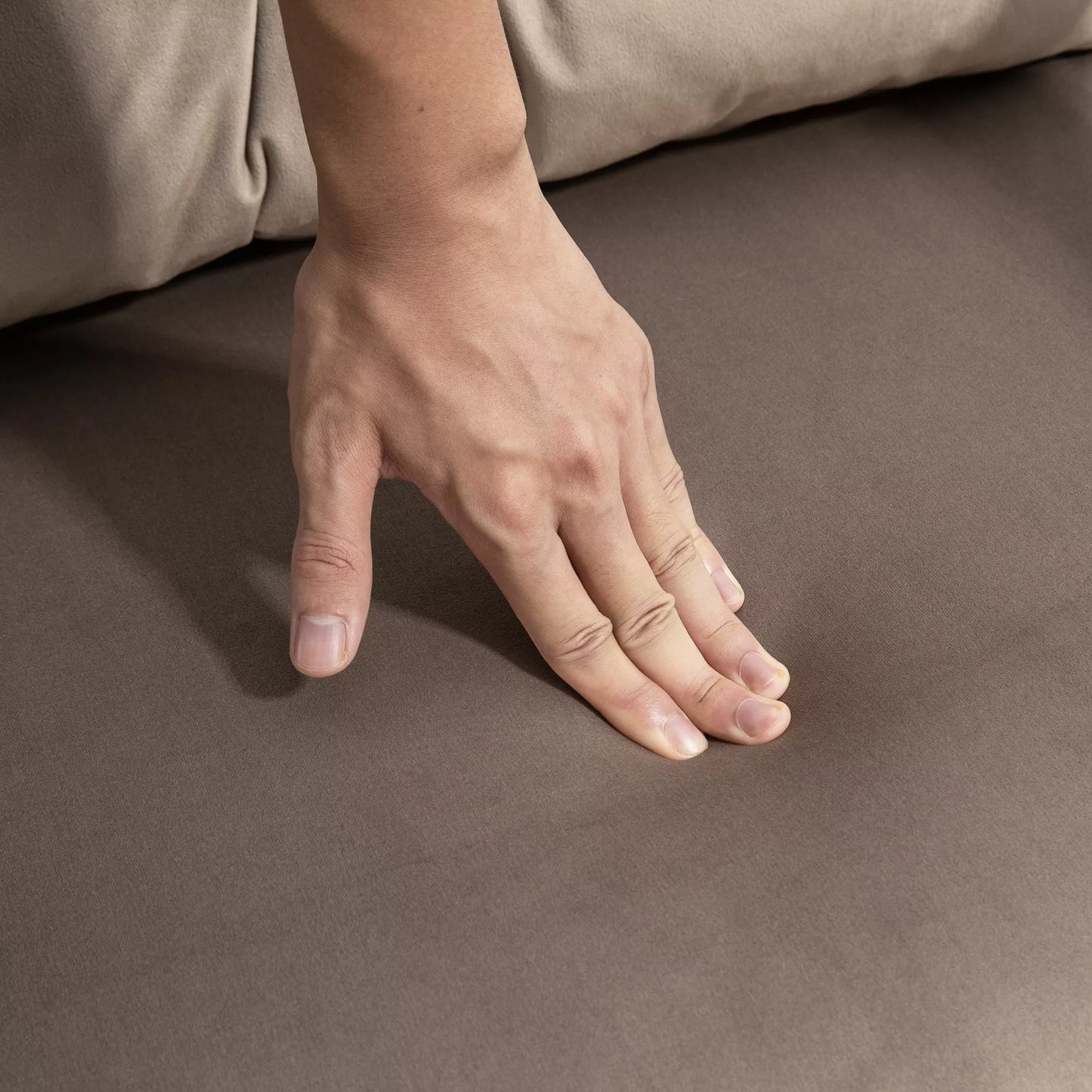 HOMCOM Miegamasis fotelis, svečių lova, reguliuojamas atlošas, iki 120 kg, plieno rėmas, 63x73x81cm, šviesiai rudas