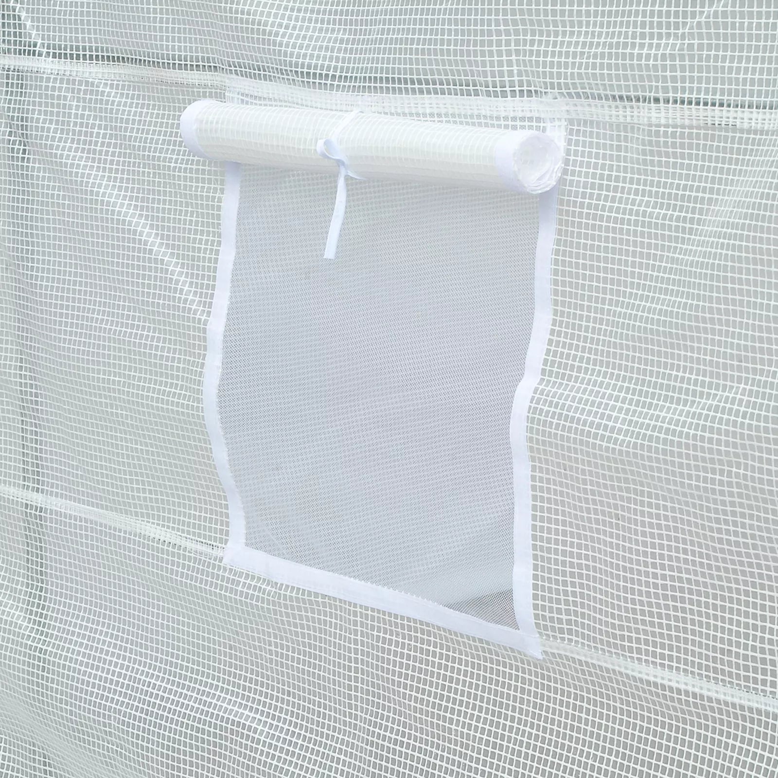 Šiltnamis 350x200x200cm Plėvelinis šiltnamis Pomidorų namelis su durimis, langu, plėvelinis tunelis iš cinkuoto plieno, augalų tunelis, šiltnamis su žemės inkarais ir virvėmis, sodo tunelis, baltas