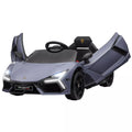 Pilkas elektrinis vaikų automobilis Lamborghini Revuelto