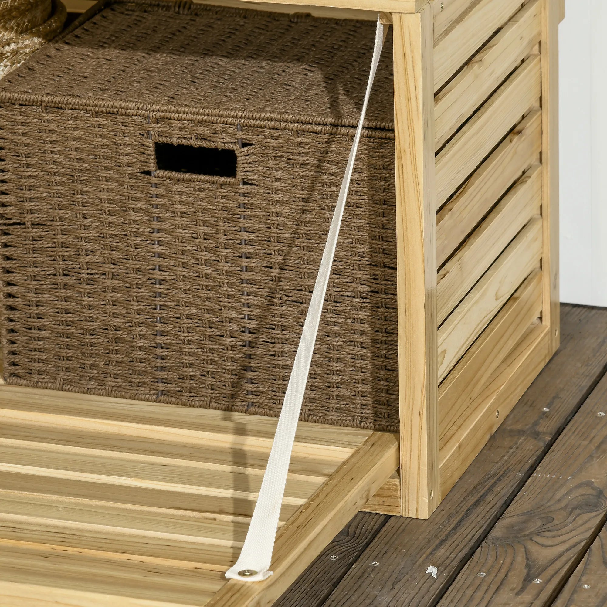 Daiktadėžė su grotelėmis ir lentynomis, iki 120 kg, natūralios spalvos