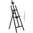 Dailės stovas reguliuojamas 134,5 cm juodas