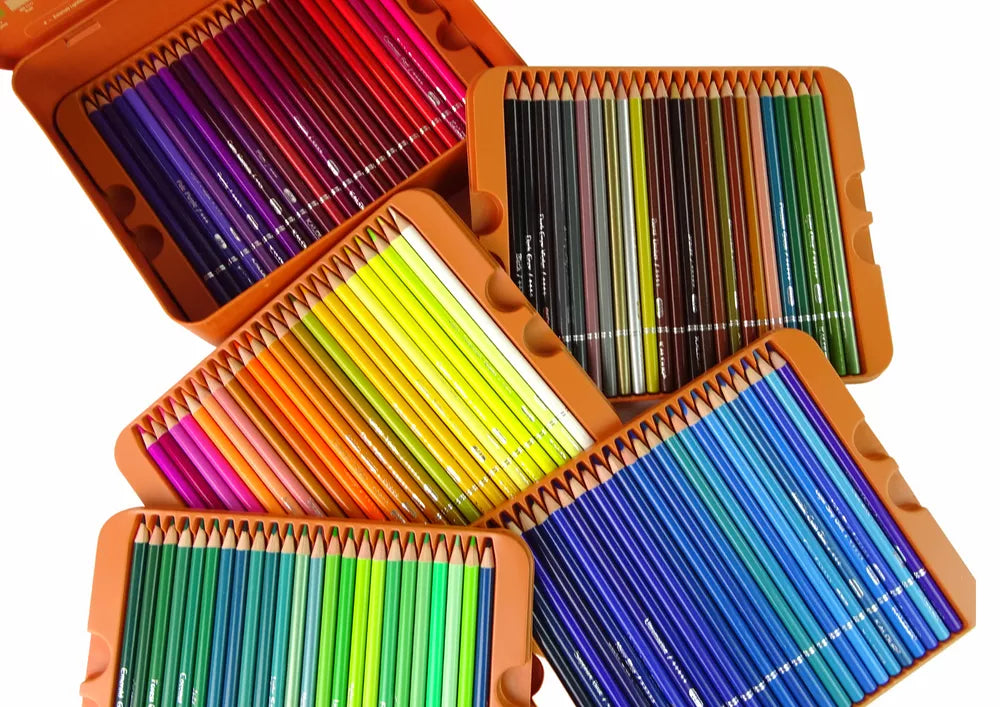 Dailininko rinkinys, 120 spalvotų pieštukų, metaliniame dėkle