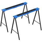 Darbo atramų komplektas, 2 vnt., iki 250 kg, metalinės, mėlynos