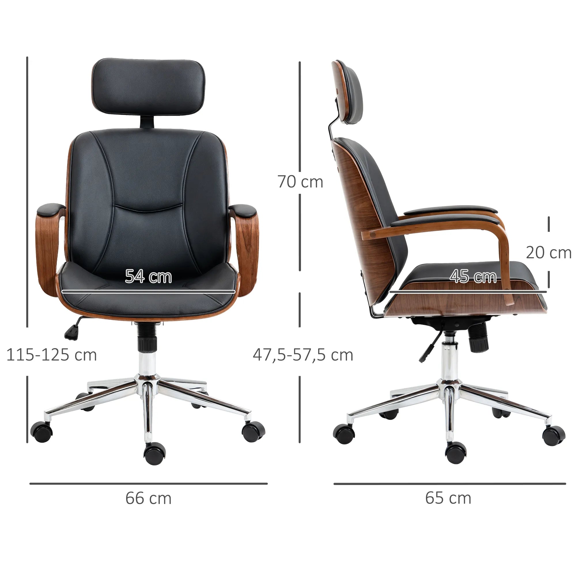 Darbo kėdė ergonomiška su galvos atrama iki 120 kg, juoda