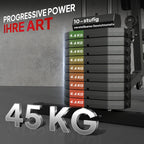 Daugiafunkcė jėgos stotelė su svoriais 45 kg, juoda
