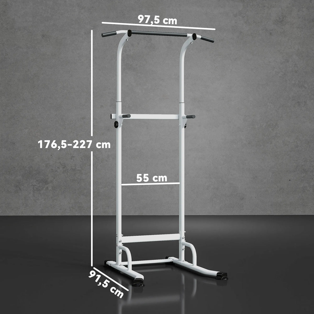 Daugiafunkcė prisitraukimų stotelė, 176,5–227 cm, reguliuojamo aukščio