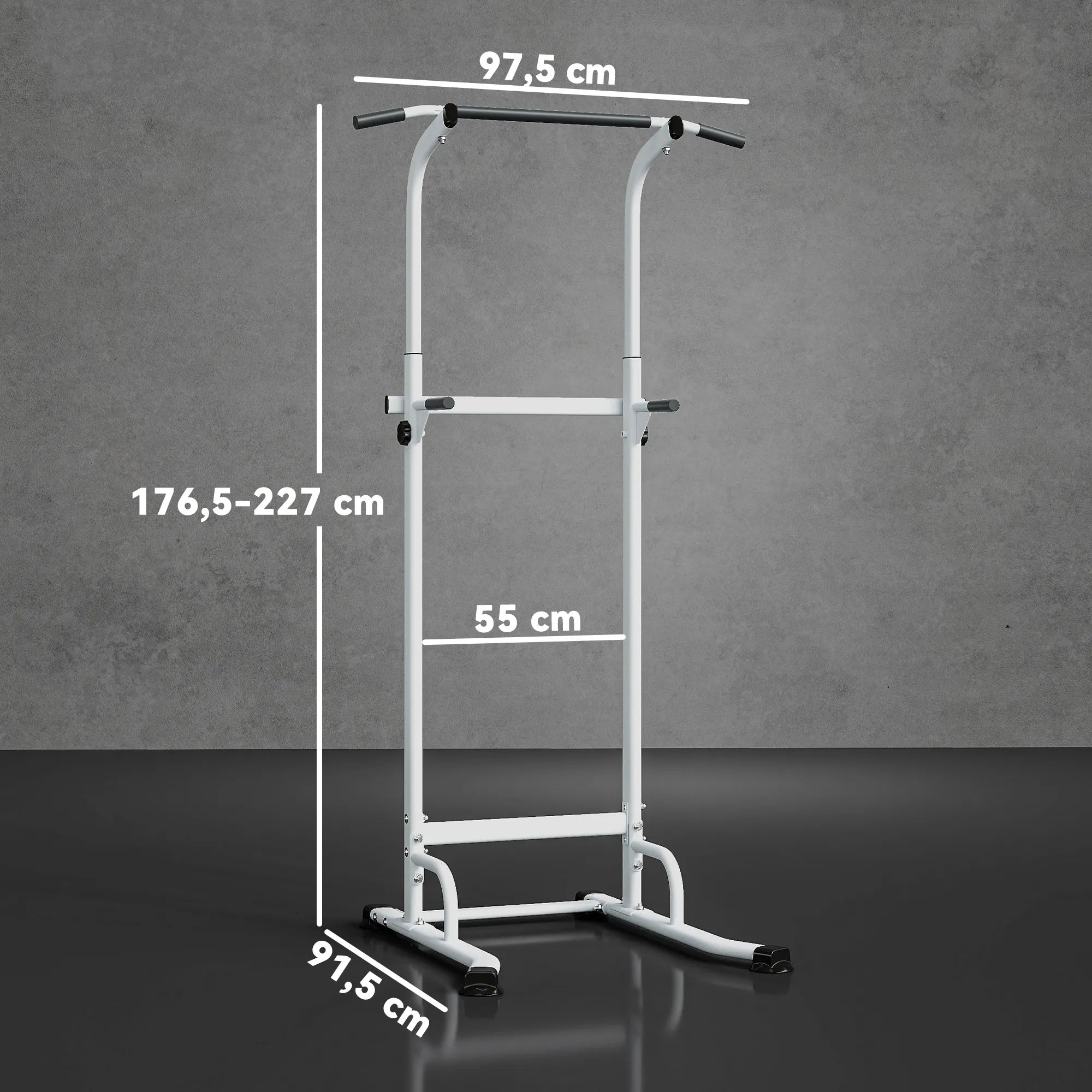 Daugiafunkcė prisitraukimų stotelė, 176,5–227 cm, reguliuojamo aukščio
