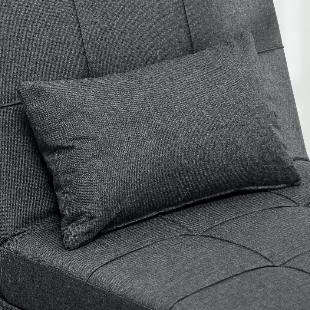 Daugiafunkcis 4-in-1 fotelis sofa-lova, transformuojama su atlošu ir pagalvėlėmis