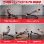 Daugiafunkcis treniruočių suoliukas, reguliuojamas, iki 120 kg, juodas/raudonas