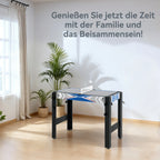 Daugiafunkcis žaidimų stalas 5-in-1 su priedais, 91x45,5x76 cm, mėlynas