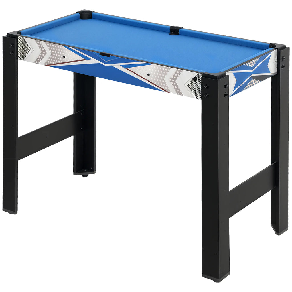 Daugiafunkcis žaidimų stalas 5-in-1 su priedais, 91x45,5x76 cm, mėlynas