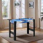 Daugiafunkcis žaidimų stalas 5-in-1 su priedais, 91x45,5x76 cm, mėlynas