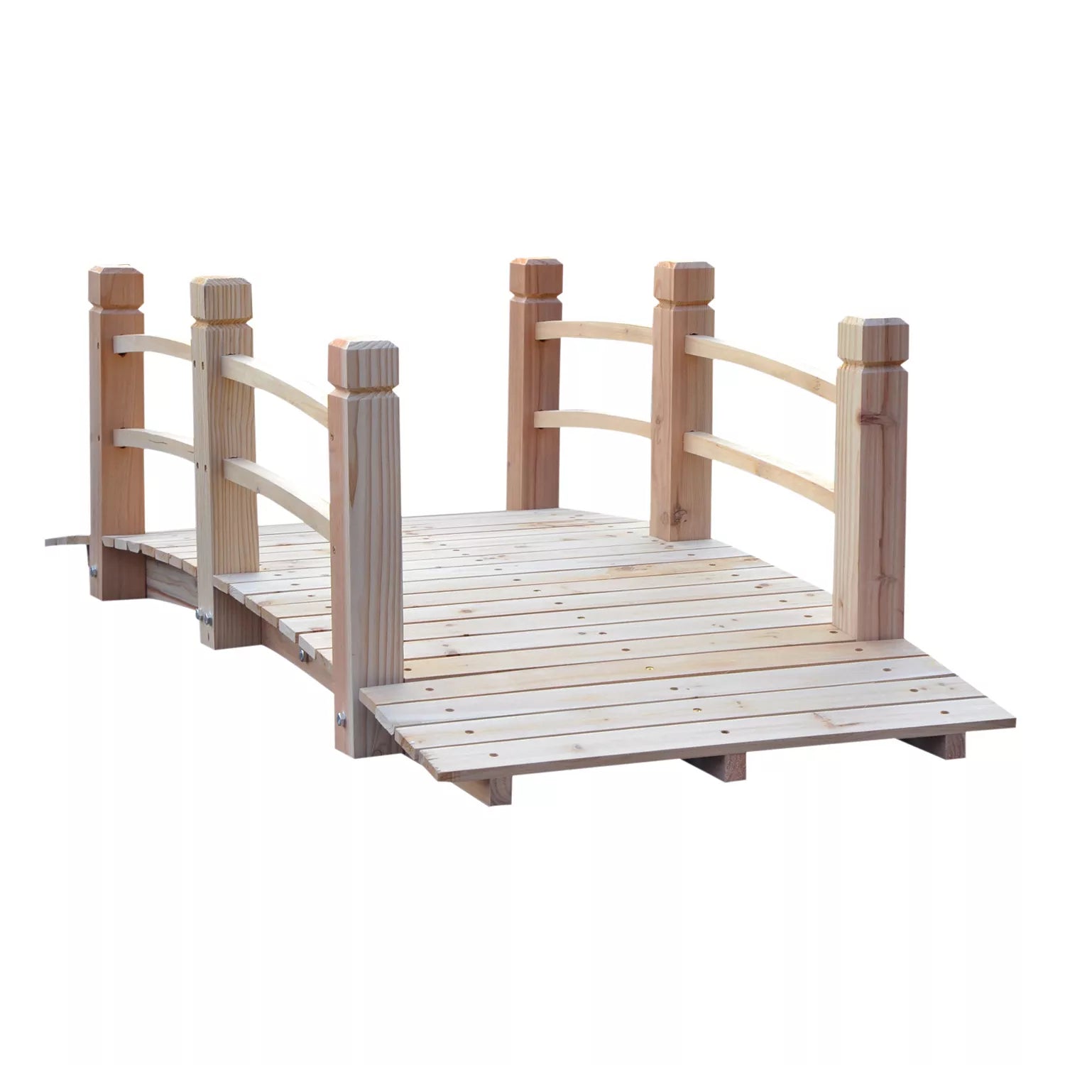Dekoratyvinis sodo tiltelis iš eglės medienos 152,5x67cm naturalios spalvos