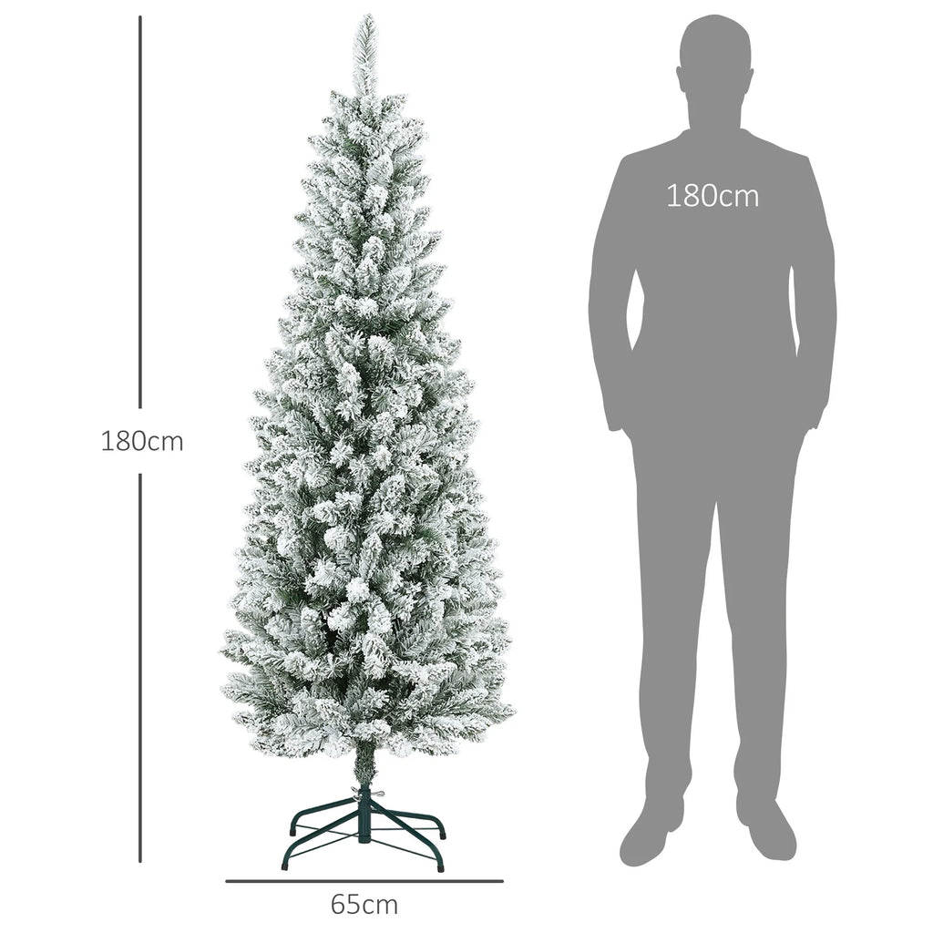 Dirbtinė eglė, 183 cm, 479 šakelių, su dirbtiniu sniegu, 3 dalių