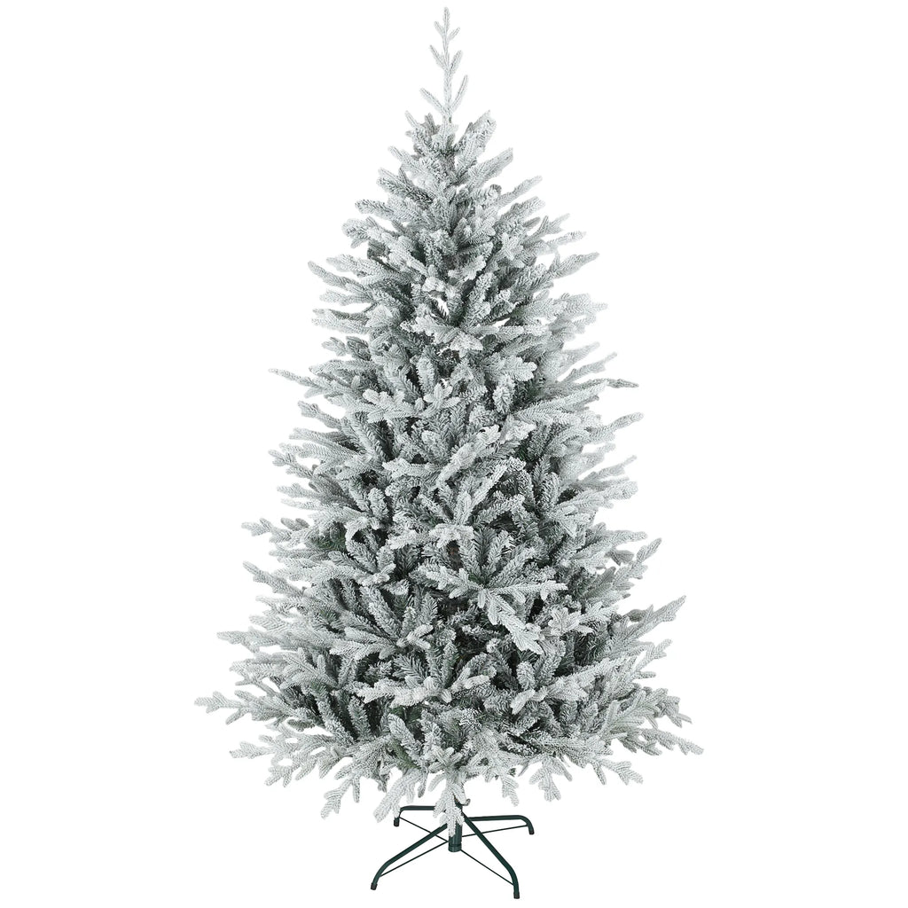 Dirbtinė eglutė, snieguota, 180 cm, žalia su balta