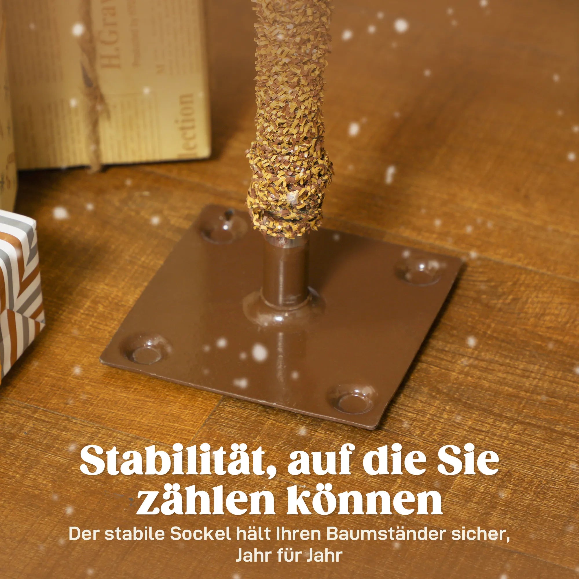 Dirbtinė eglutė su sniegu, 3 vnt. komplektas, žalia/balta
